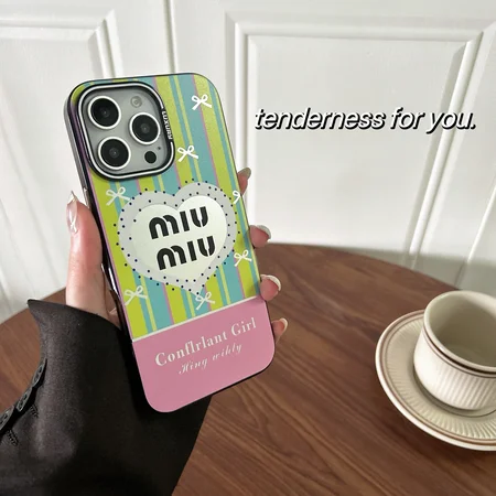 Miumiu-ミュウミュウ iphone17/iphone17 pro/iphone17 pro max/17air スマホケース