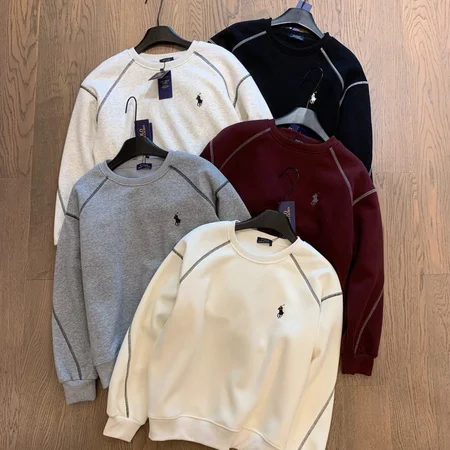 ラルフローレン風ポニー刺繍ベロアトップス