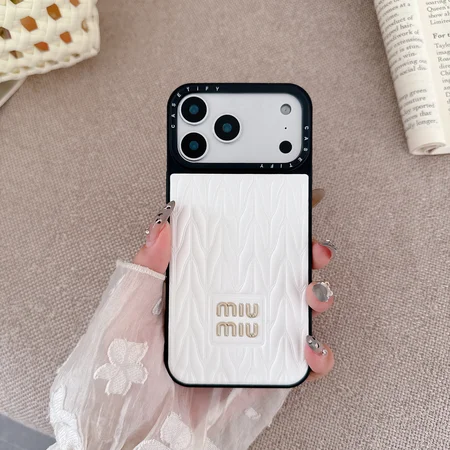 Miumiu-ミュウミュウ iphone17/iphone17 pro/iphone17 pro max/17air スマホケース 