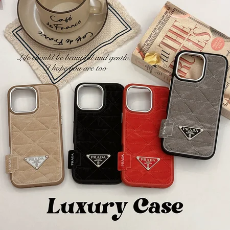 iphone18 ケース プラダ 風 prada スマホケース おしゃれ 芸能人 耐衝撃