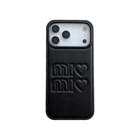 iphone18 ケース ミュウミュウ 風 miumiu カバー おしゃれ 芸能人 耐衝撃