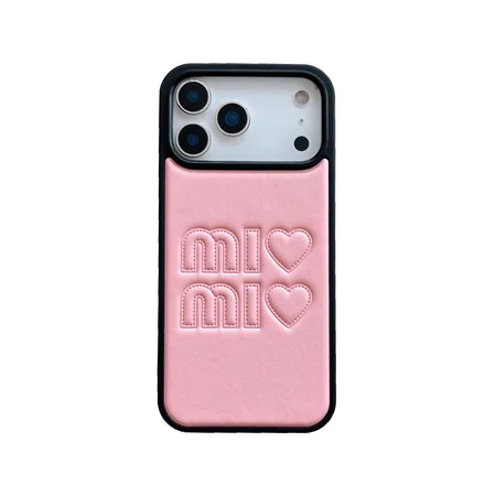 iphone18 ケース ミュウミュウ 風 miumiu カバー おしゃれ 芸能人 耐衝撃