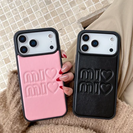 iphone18 ケース ミュウミュウ 風 miumiu カバー おしゃれ 芸能人 耐衝撃