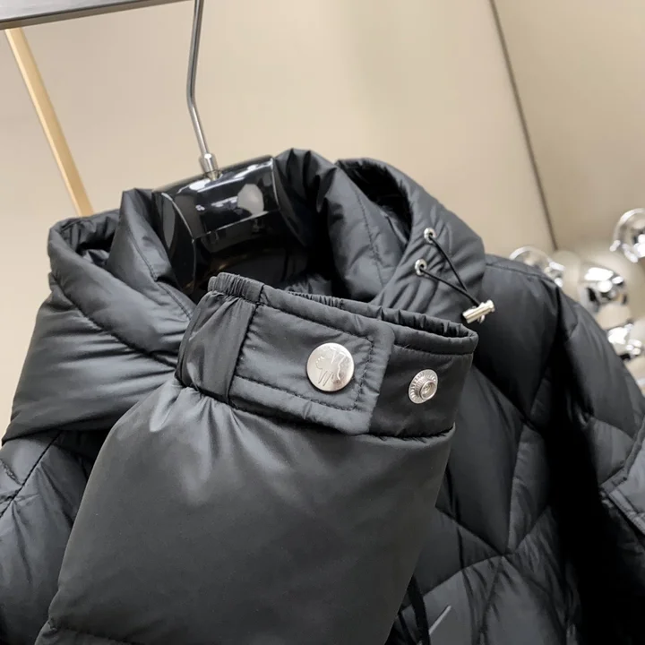 菱形キルティングコート