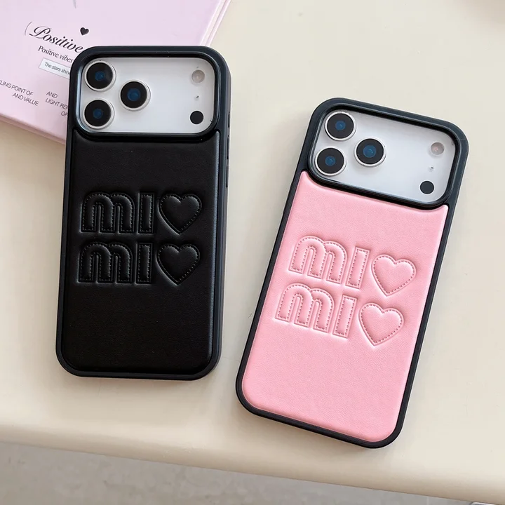 iphone18 ケース ミュウミュウ 風 miumiu カバー かわいい 芸能人 薄型