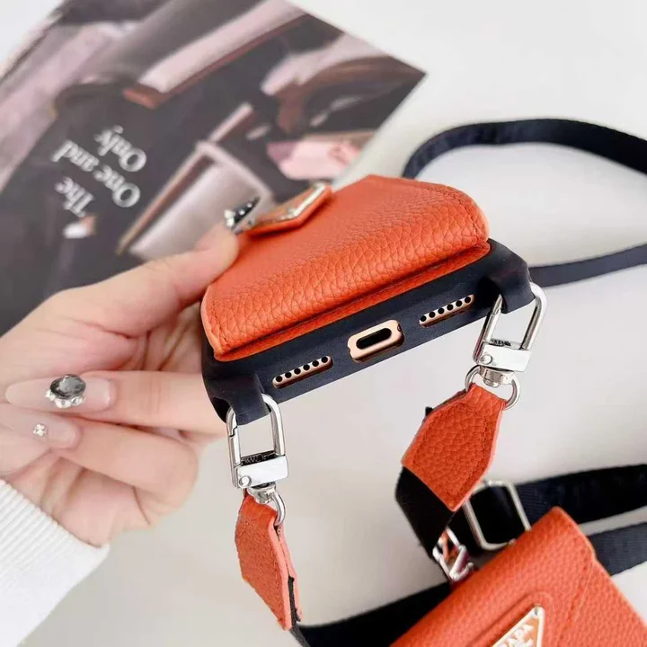 iphone17 ケース プラダ 風 prada 携帯 ケース ショルダー おしゃれ レディース 薄型