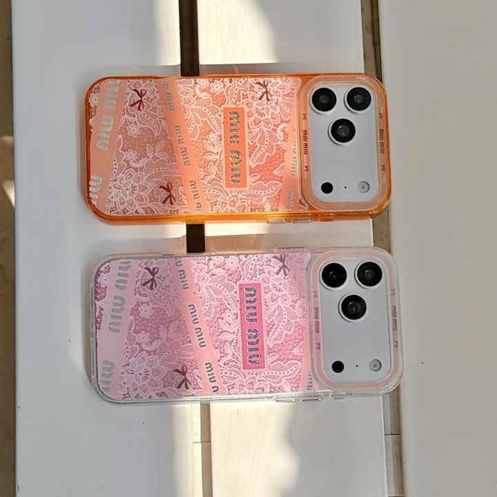 iphone17 ケース ミュウミュウ 風 miumiu スマホケース かわいい 芸能人 防塵
