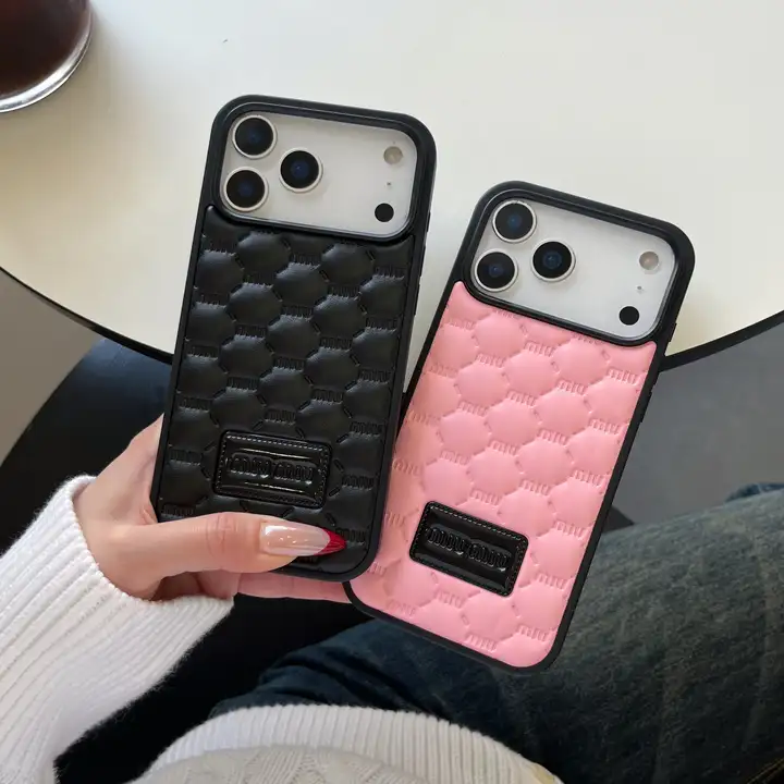 iphone18 ケース ミュウミュウ 風 miumiu 携帯ケース おしゃれ 芸能人 耐衝撃