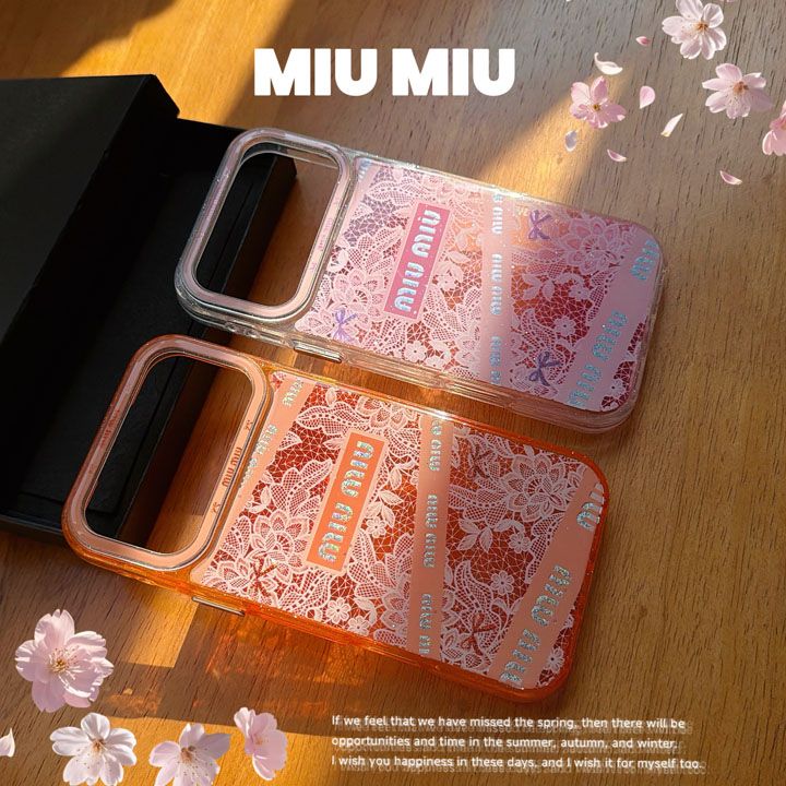 iphone18 pro max ケース ミュウミュウ 風 miumiu スマホケース おしゃれ 芸能人 軽量