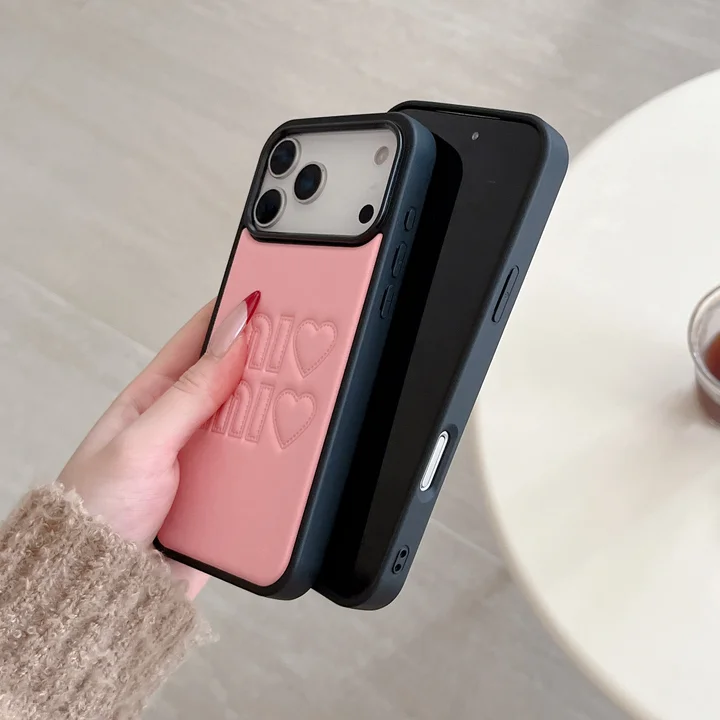 iphone18 ケース ミュウミュウ 風 miumiu カバー おしゃれ 芸能人 傷防止