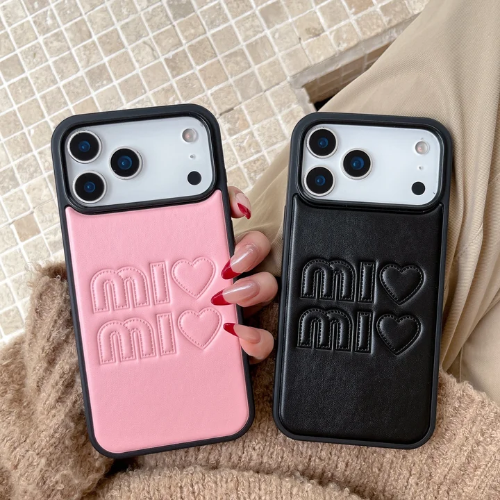 iphone18 ケース ミュウミュウ 風 miumiu カバー おしゃれ 芸能人 耐衝撃