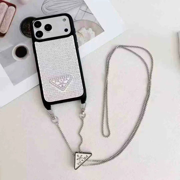 iphone18 pro ケース プラダ 風 prada 携帯 ケース ショルダー おしゃれ レディース 傷防止