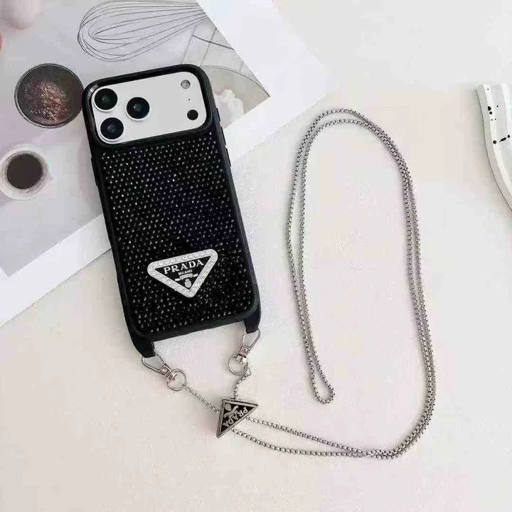 iphone17 ケース プラダ 風 prada 携帯 ケース ショルダー おしゃれ レディース 薄型