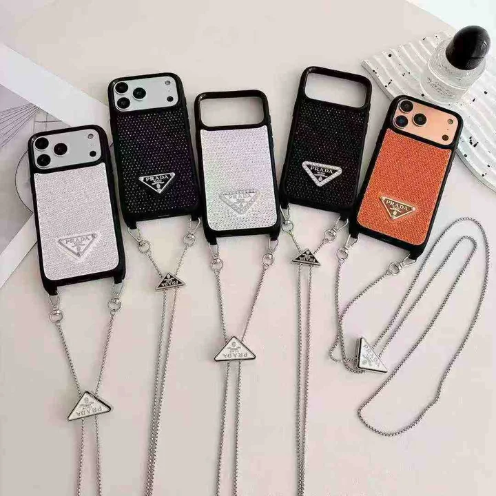 iphone18 ケース プラダ 風 prada 携帯 ケース ショルダー おしゃれ レディース 耐衝撃