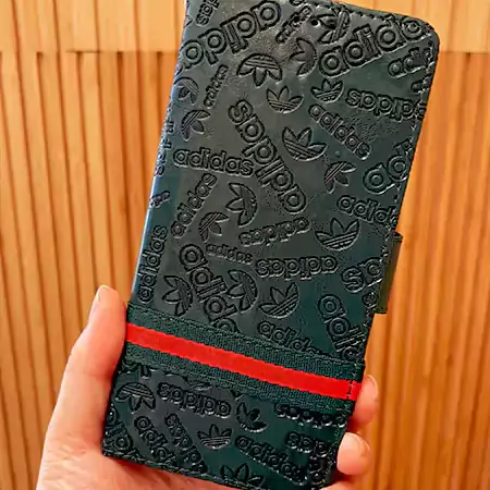 ハイブランドスポーツスタイルグリーンチェック柄 シャープAquosスマホケース