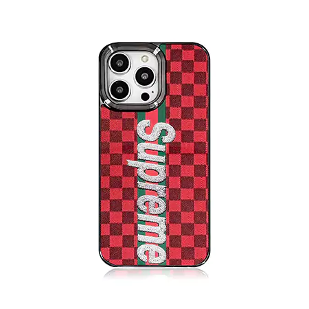 レッドチャーミングロゴ Supreme iPhone 15 保護カバー