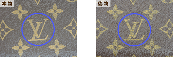 ルイ・ヴィトンの「ロゴ」を確認する