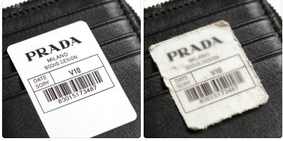 プラダPrada財布の白いタグはどこにありますか？