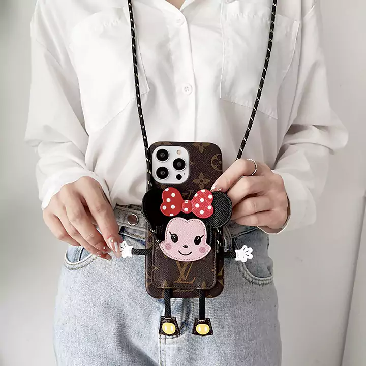 lv ルイヴィトン iphone 10 キャラクター 肩掛け スマホケース 全機種対応 激安 多機能 カップル 偽物