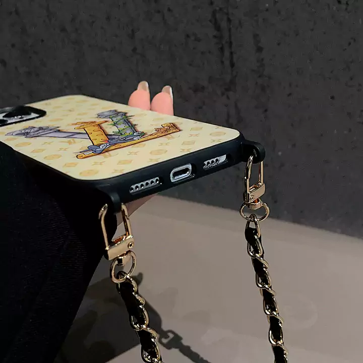 lv ルイヴィトン iphone 10 キャラクター チェーン 付き スマホケース 全機種対応 激安 多機能 カップル 偽物