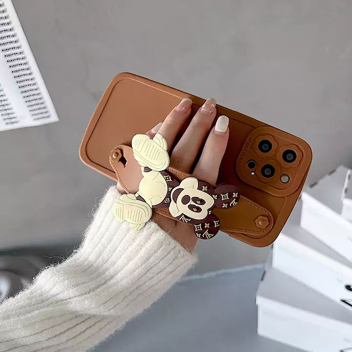 lv ルイヴィトン iphone 7 ミッキー キャラクター ストラップ 付き  携帯 カバー 全機種対応  推し のぞき見防止  スーパーコピー