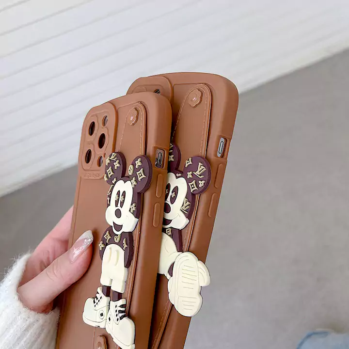lv ルイヴィトン iphone 10 ミッキー キャラクター ストラップ 付き  スマホケース 全機種対応 激安 多機能 カップル 偽物