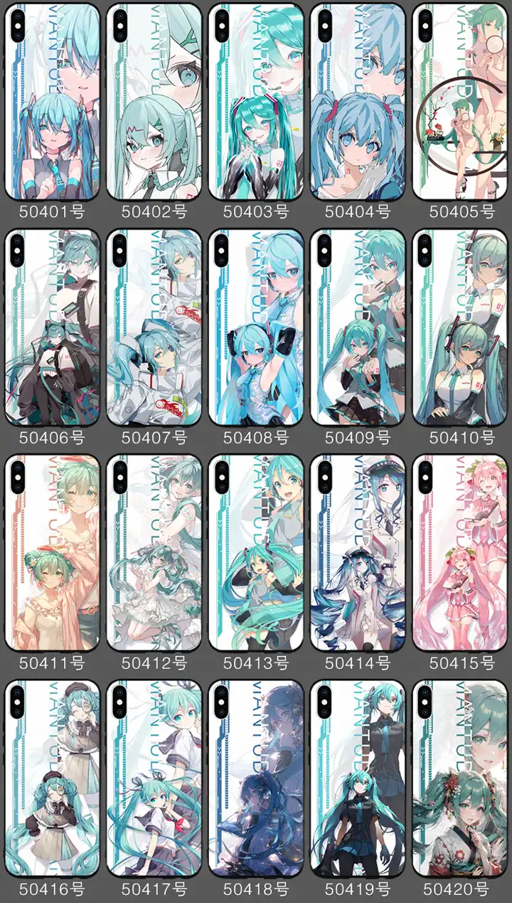 初音 ミク TPU シリコン クリア アニメ スマホカバー 全機種対応 可愛い  四角保護